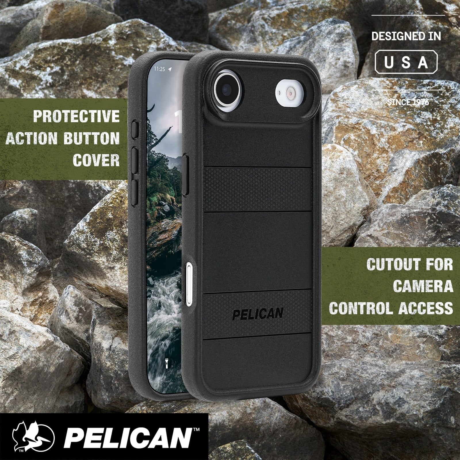 Pelican Protector MagSafe Case for iPhone 17 Air 6.5 - Black - Image 2