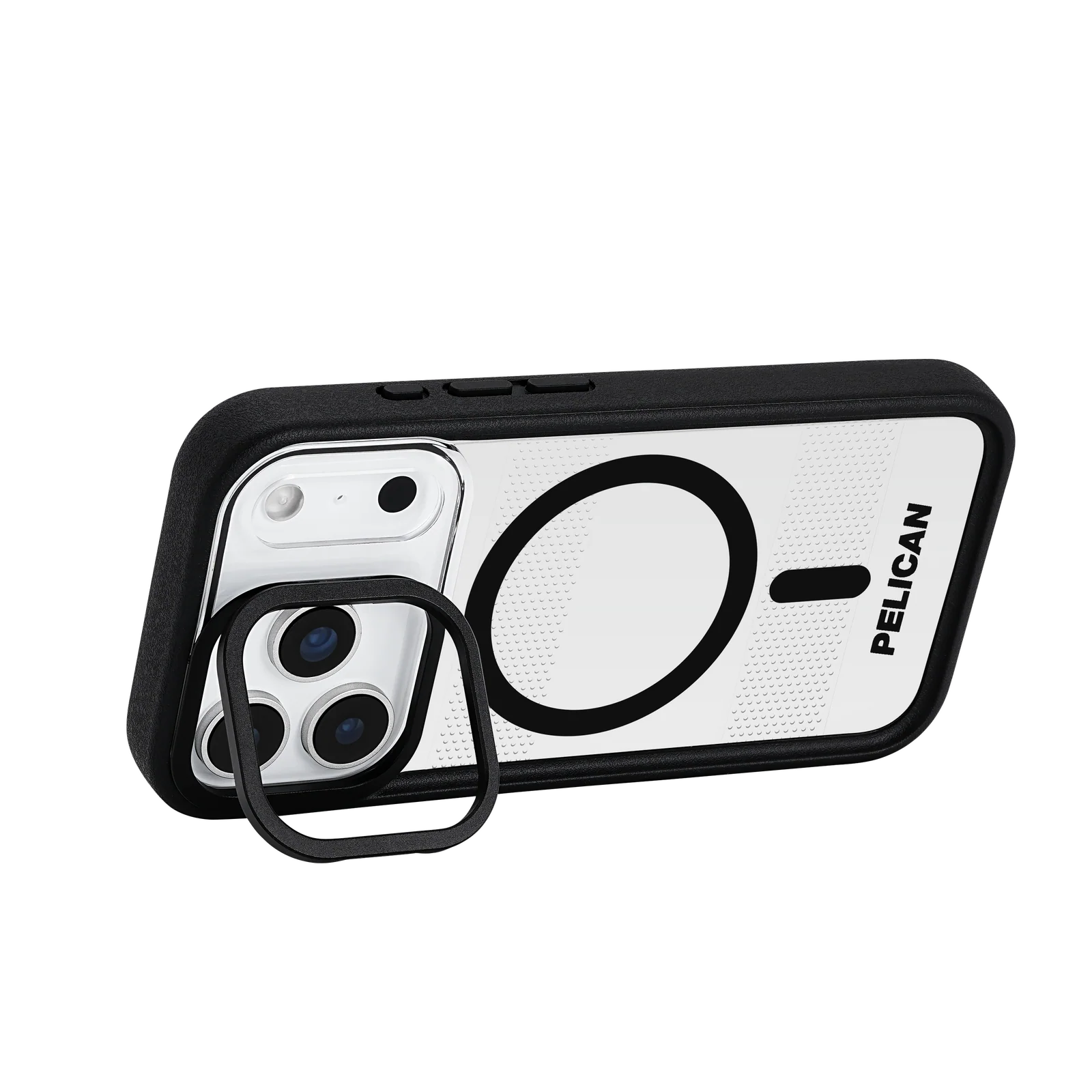 Pelican Protector MagSafe Case with Stand for iPhone 17 Pro 6.3 - Clear / Black - Image 2