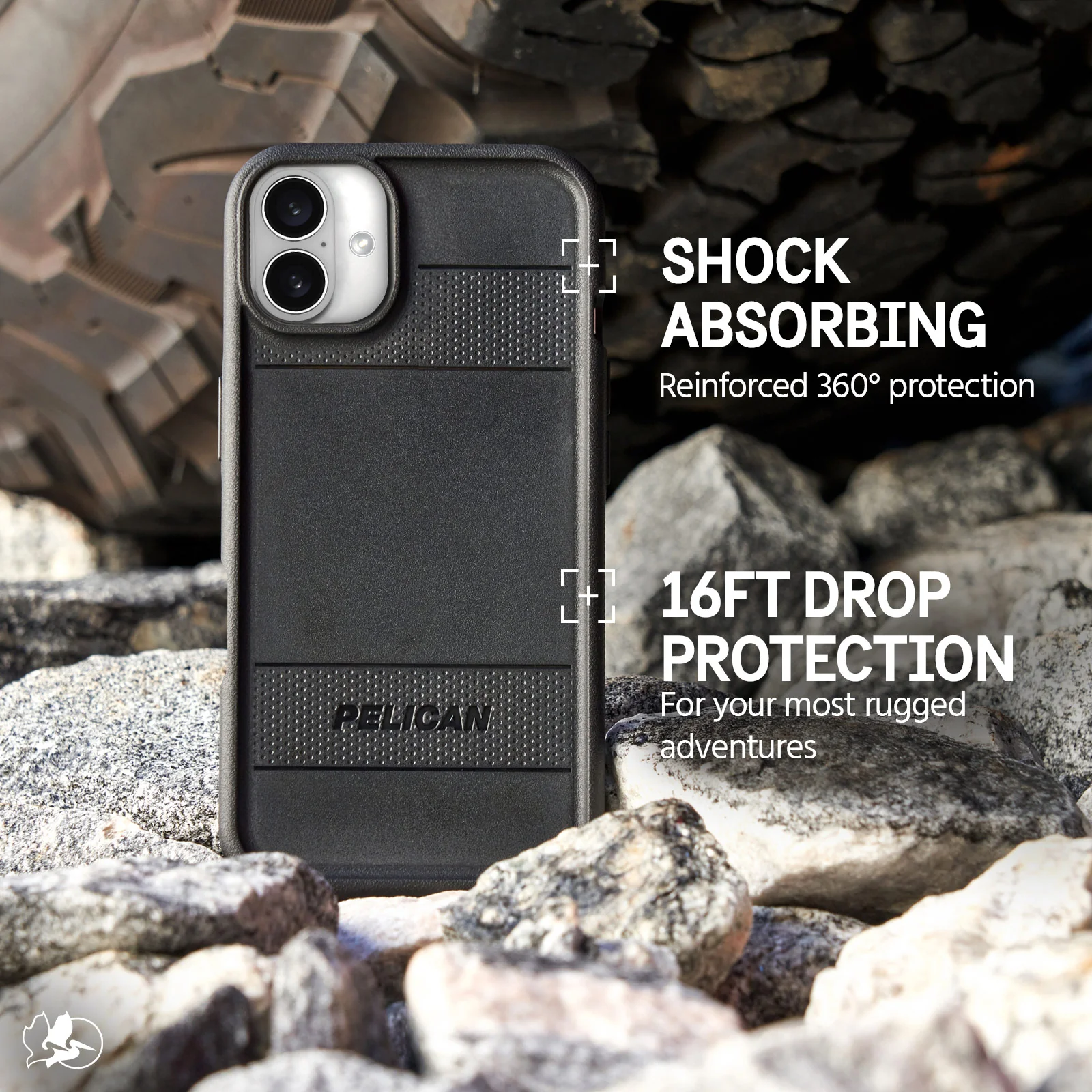 Pelican Protector Magsafe Clear Case for iPhone 16 Plus - Black - Image 5