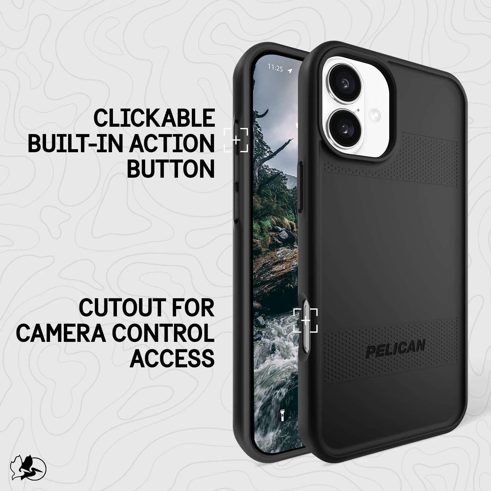 Pelican Protector Magsafe Clear Case for iPhone 16 Plus - Black - Image 8