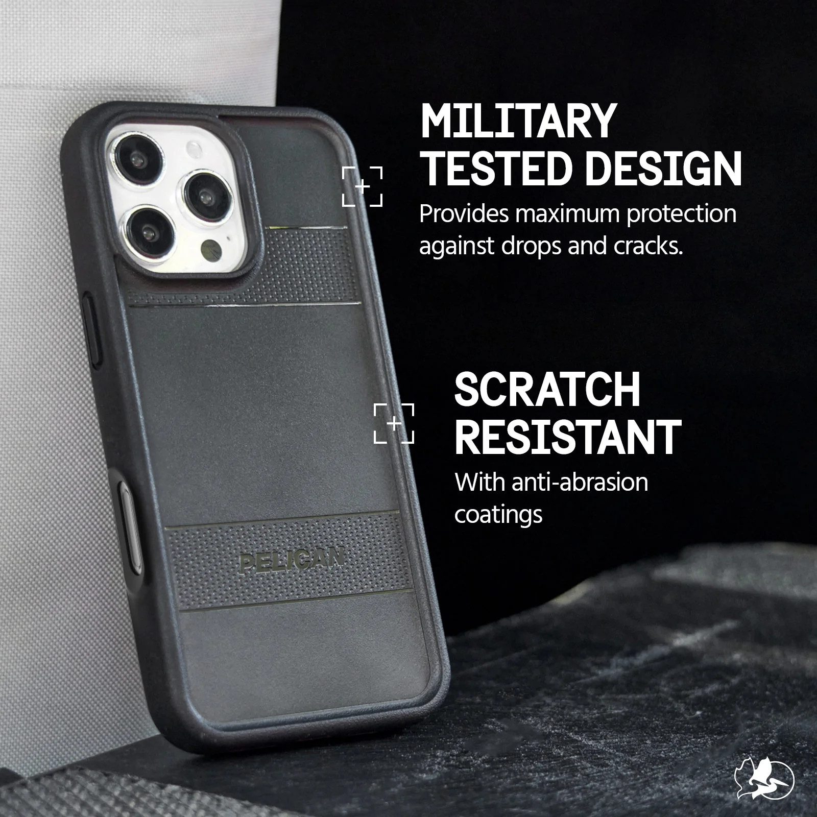 Pelican Protector Magsafe Clear Case for iPhone 16 Pro - Black - Image 5