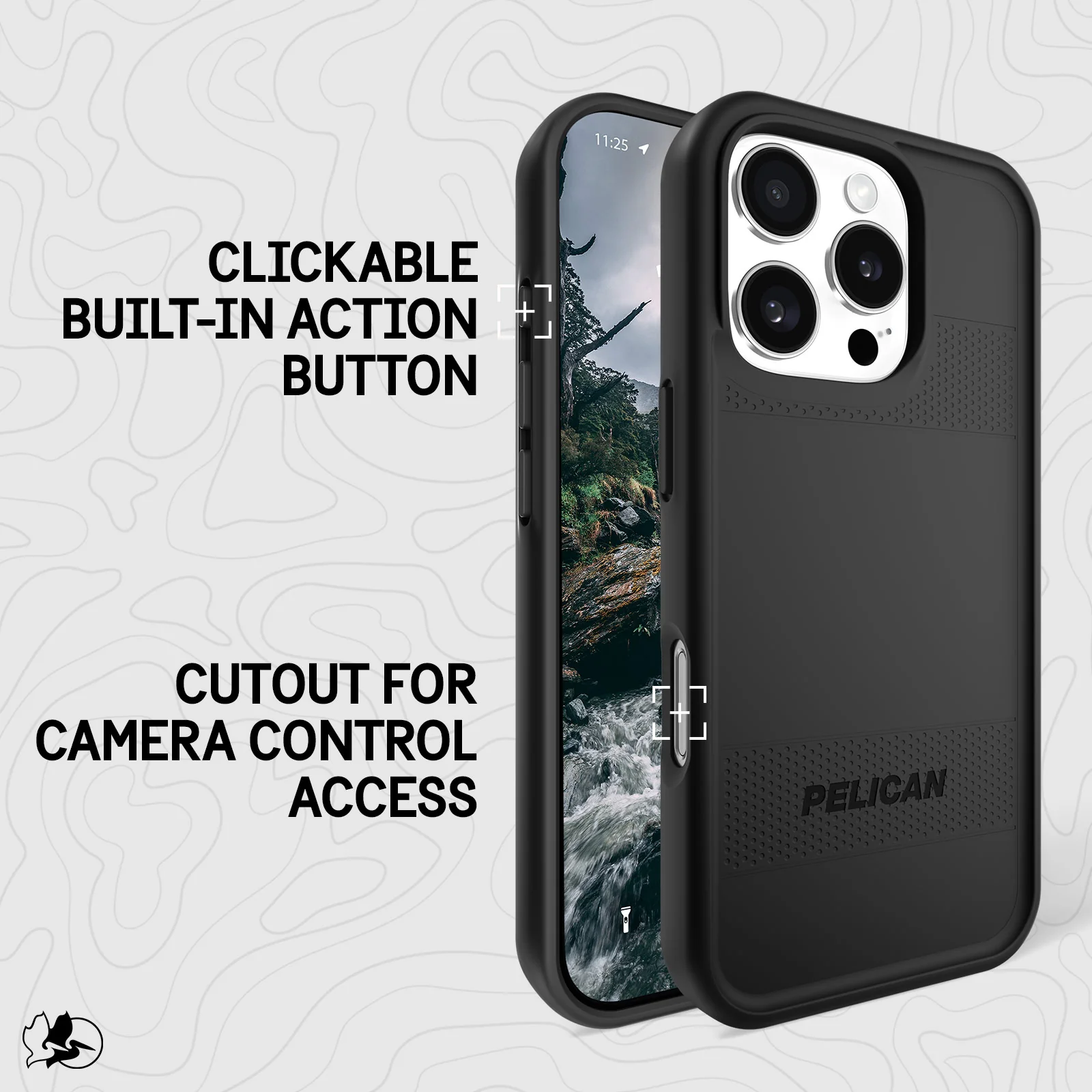 Pelican Protector Magsafe Clear Case for iPhone 16 Pro - Black - Image 8