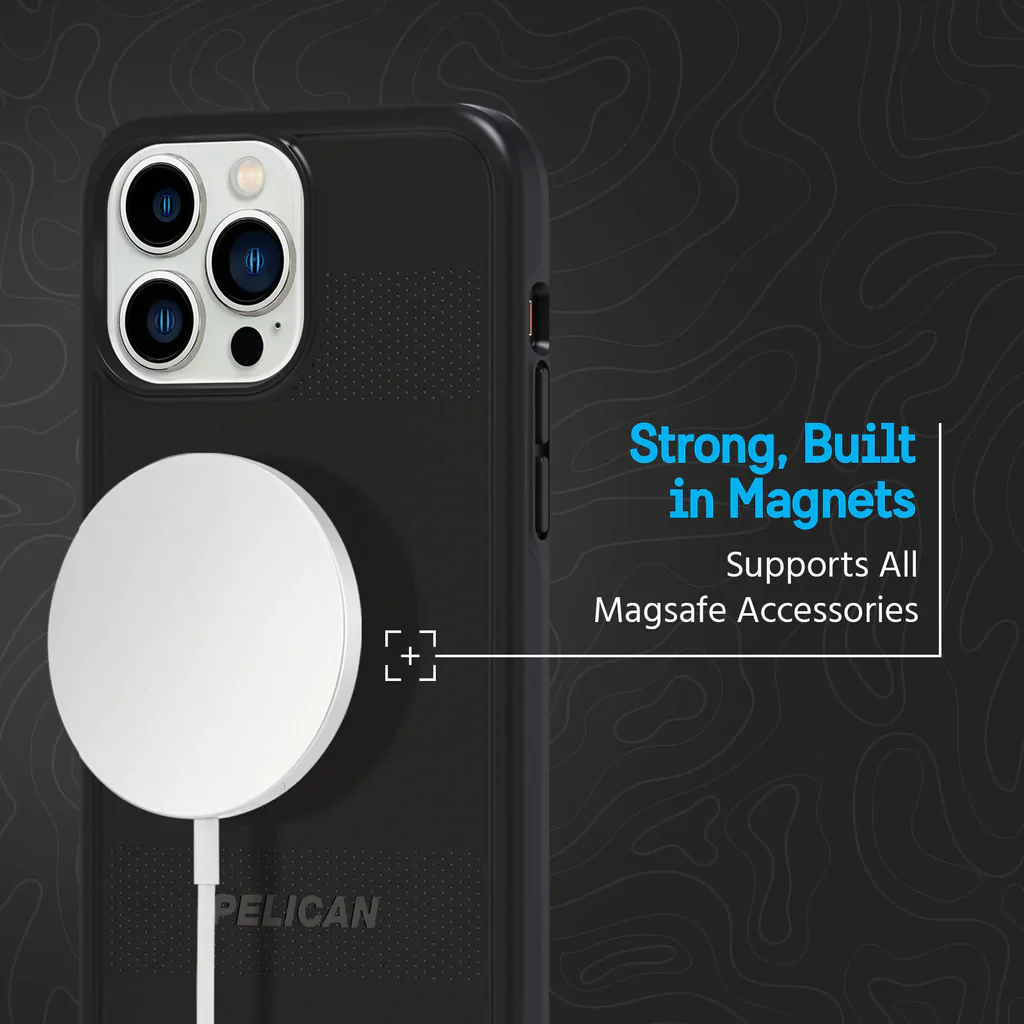 Pelican Protector Rugged Case & MagSafe Built-in iPhone 14 Plus 6.7 - Black - Image 9