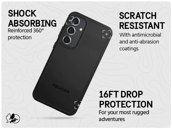 Pelican Protector Tough Slim Case Samsung S24 Plus 6.7 inch - Black - Image 3