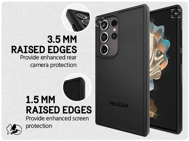 Pelican Protector Tough Slim Case Samsung S24 Ultra 6.8 inch - Black - Image 3