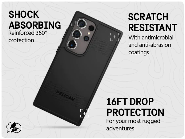 Pelican Protector Tough Slim Case Samsung S24 Ultra 6.8 inch - Black - Image 8