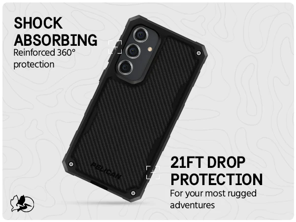 Pelican Shield Carbon Fibre Case Samsung S24 Plus 6.7 inch - Black - Image 8