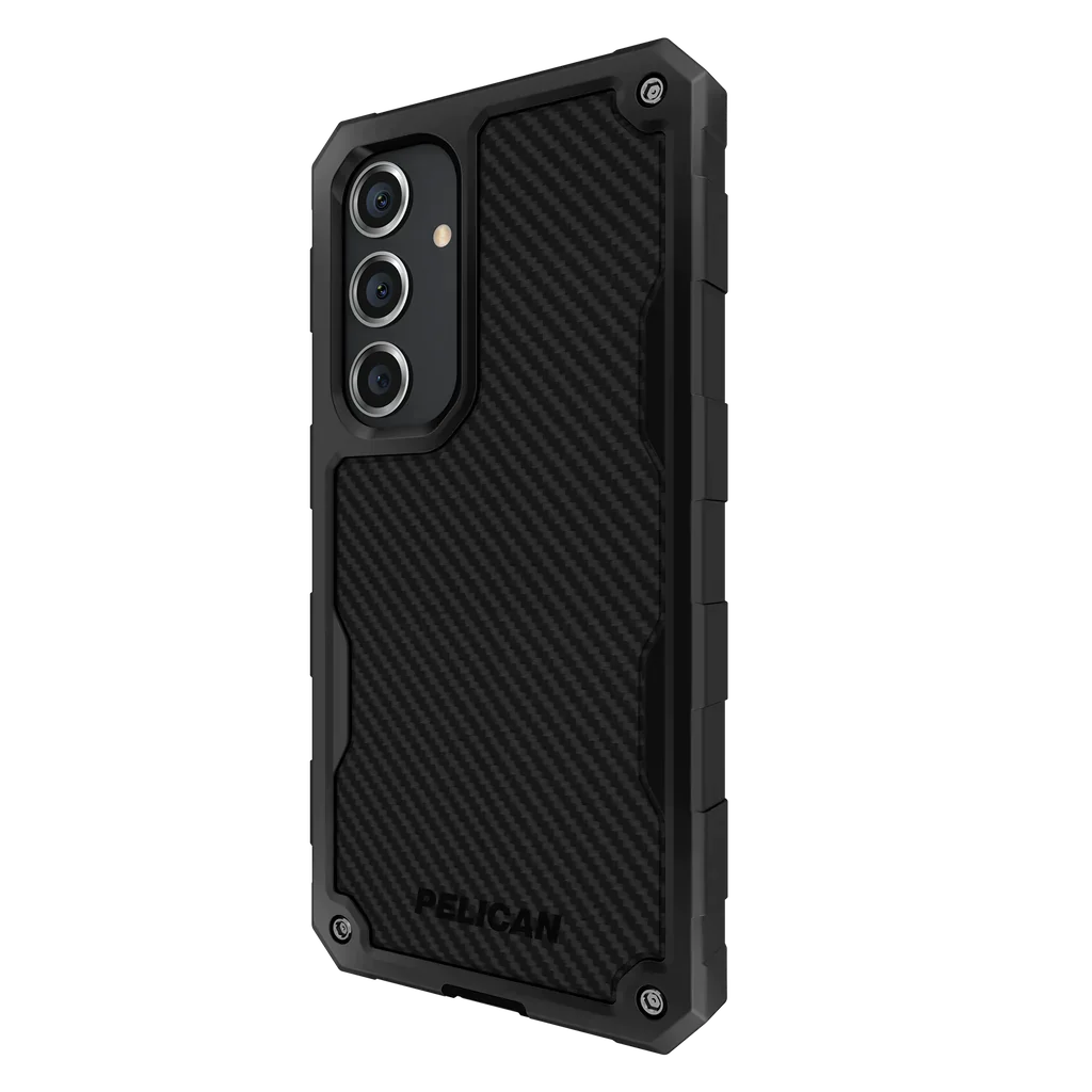 Pelican Shield Carbon Fibre Case Samsung S24 Standard 6.2 inch - Black - Image 2