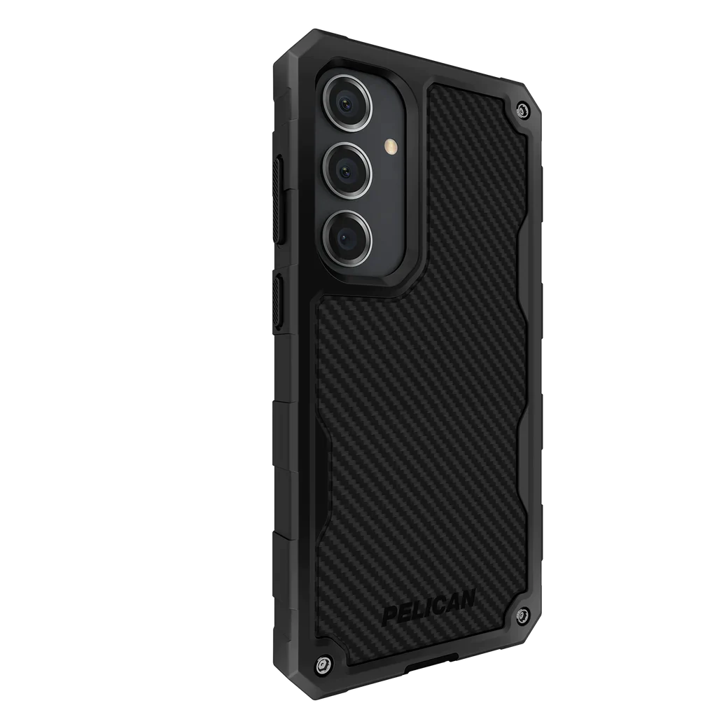 Pelican Shield Carbon Fibre Case Samsung S24 Standard 6.2 inch - Black - Image 4