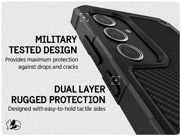 Pelican Shield Carbon Fibre Case Samsung S24 Standard 6.2 inch - Black - Image 9