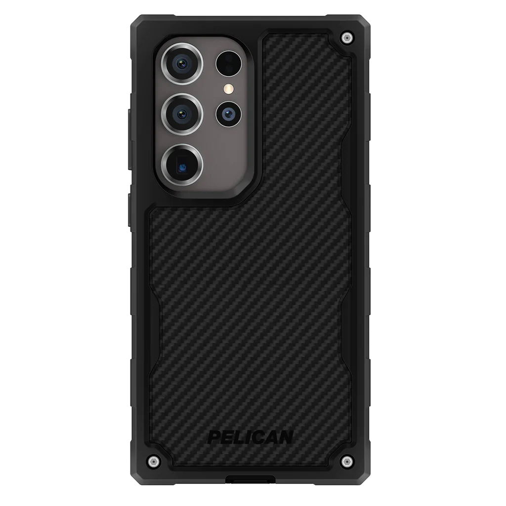 Pelican Shield Carbon Fibre Case Samsung S24 Ultra 6.8 inch - Black - Image 3