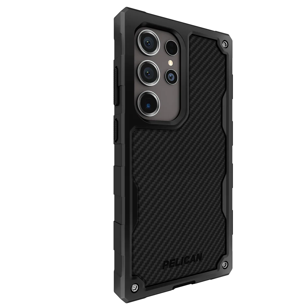 Pelican Shield Carbon Fibre Case Samsung S24 Ultra 6.8 inch - Black - Image 4