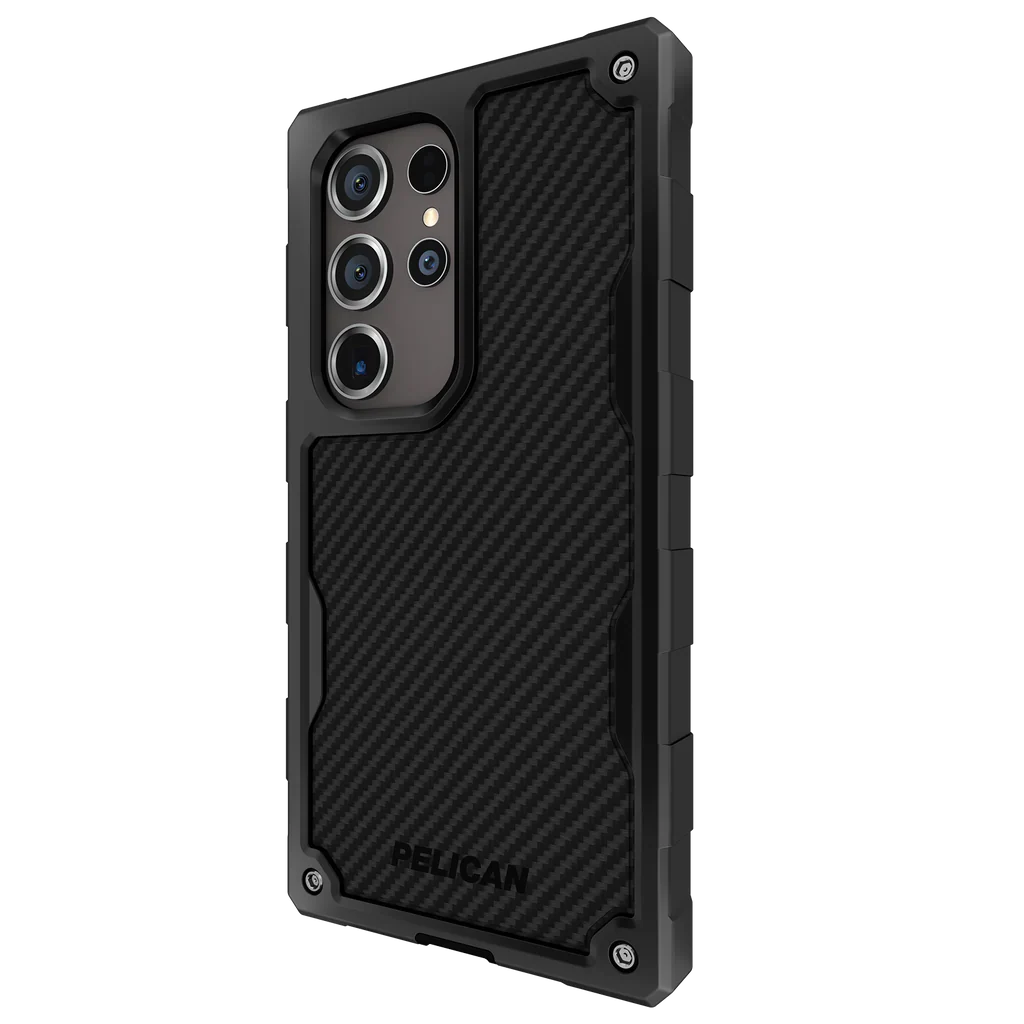 Pelican Shield Carbon Fibre Case Samsung S24 Ultra 6.8 inch - Black - Image 5