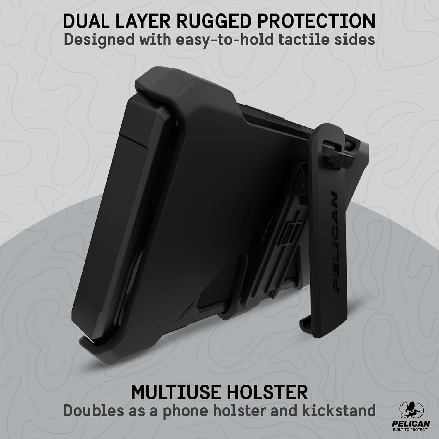 Pelican Shield MagSafe & Holster iPhone 17e / 16e / 15 / 14 / 13 Standard 6.1 Black with FREE SCREEN PROTECTOR!! - Image 11