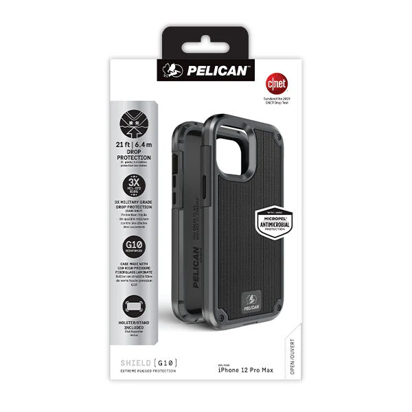 Pelican Shield G10 Extreme Tough Case iPhone 12 Pro Max 6.7 inch - Black - Image 3