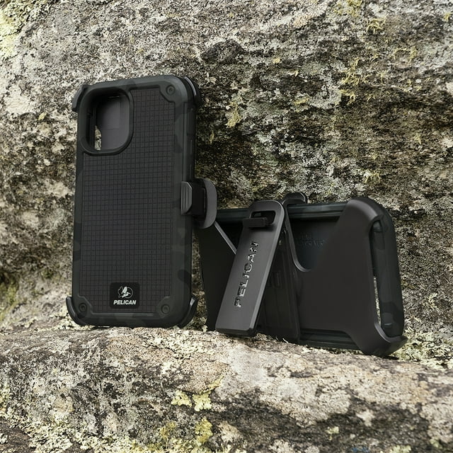 Pelican Shield G10 Ultra Protective Case + Holster For iPhone iPhone 12 mini - Camo Green - Image 2