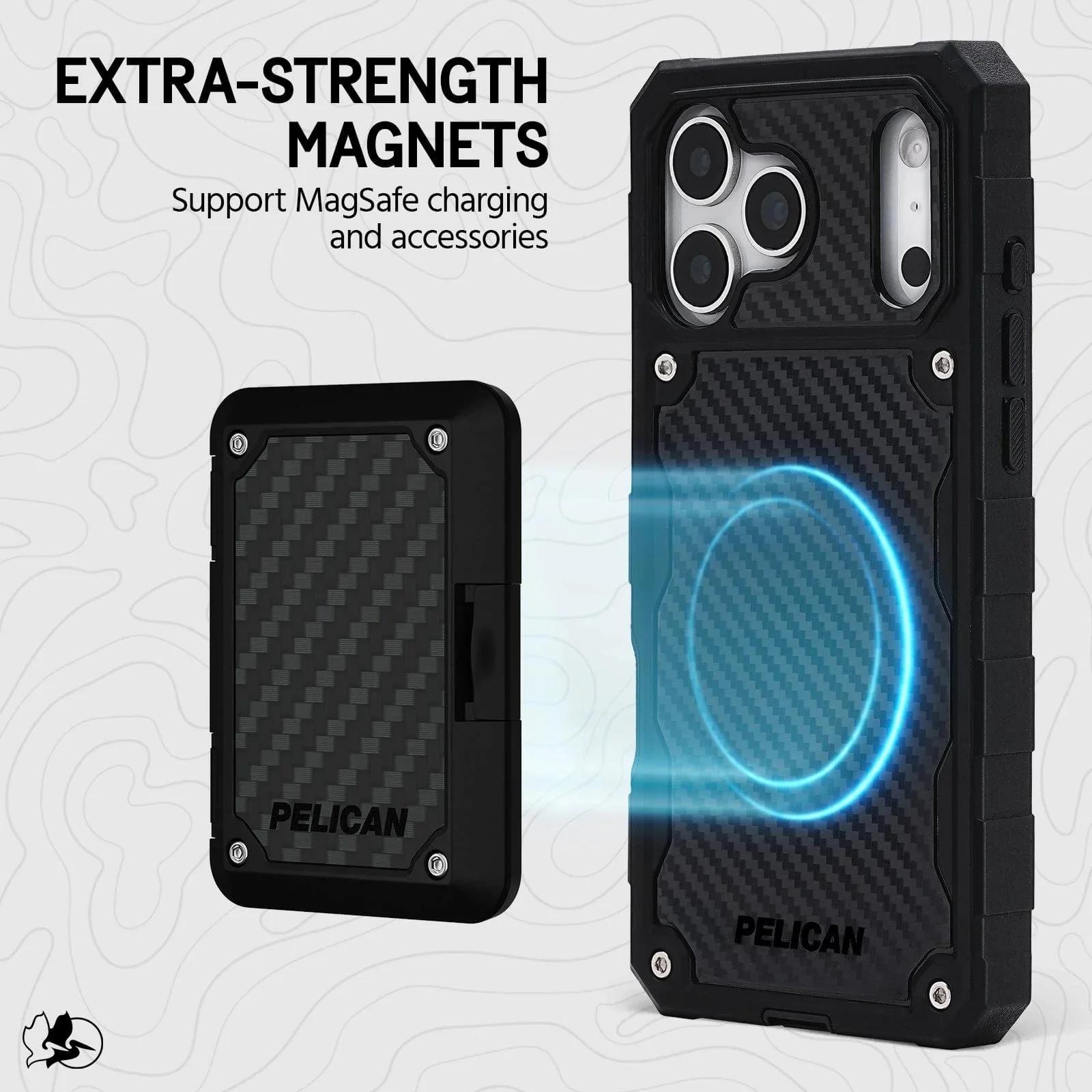 Pelican Shield MagSafe Case with Holster for iPhone 17 Pro 6.3 - Carbon Fiber - Image 5
