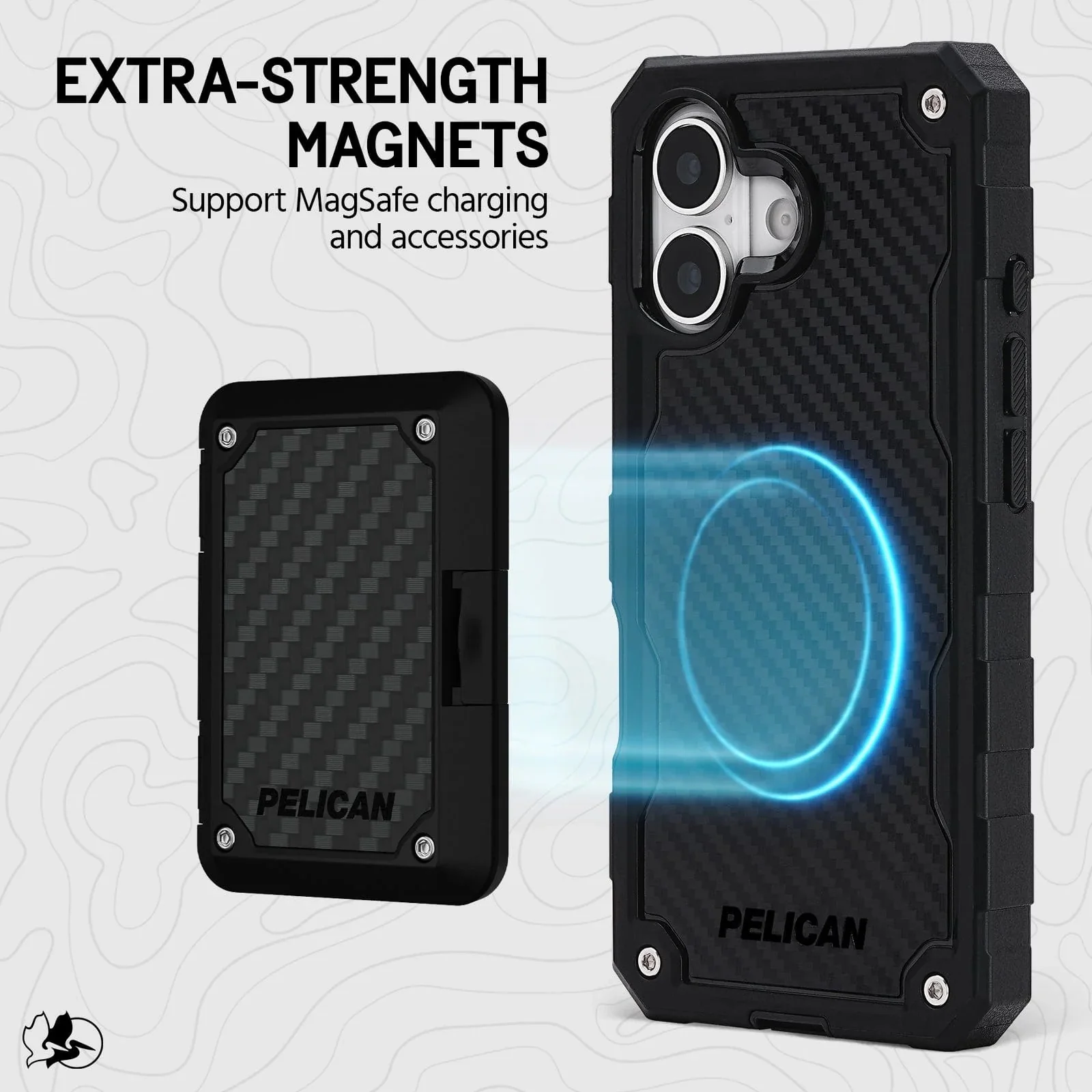 Pelican Shield MagSafe Case with Holster for iPhone 17 Standard 6.3 - Carbon Fiber - Image 8