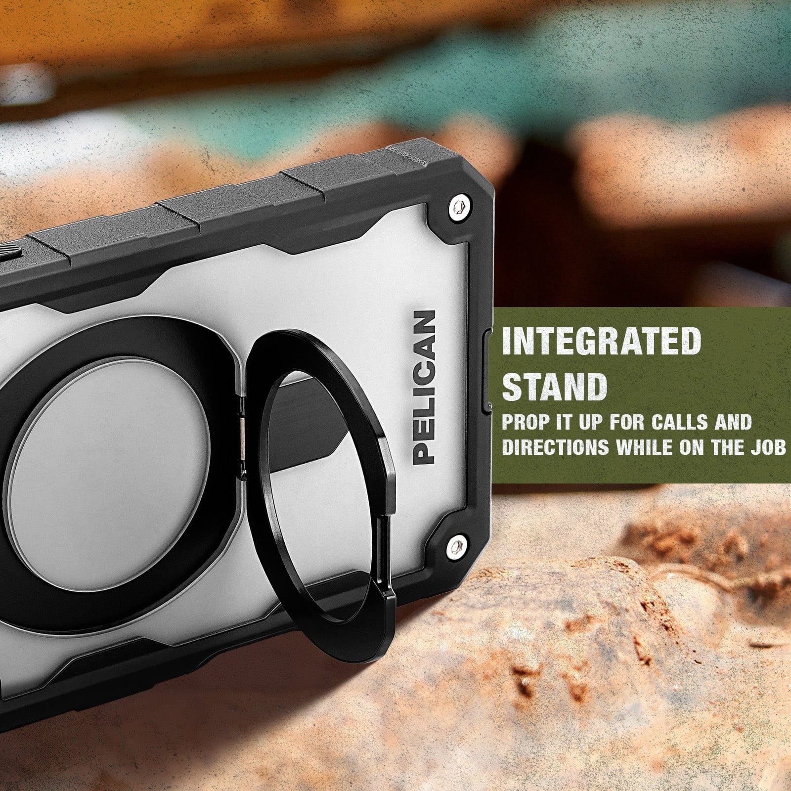 Pelican Shield MagSafe Case with Stand for iPhone 17 Pro Max - Smoke - Image 3