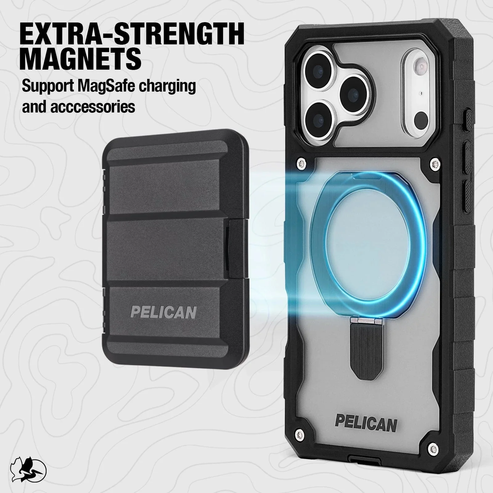 Pelican Shield MagSafe Case with Stand for iPhone 17 Pro Max - Smoke - Image 6