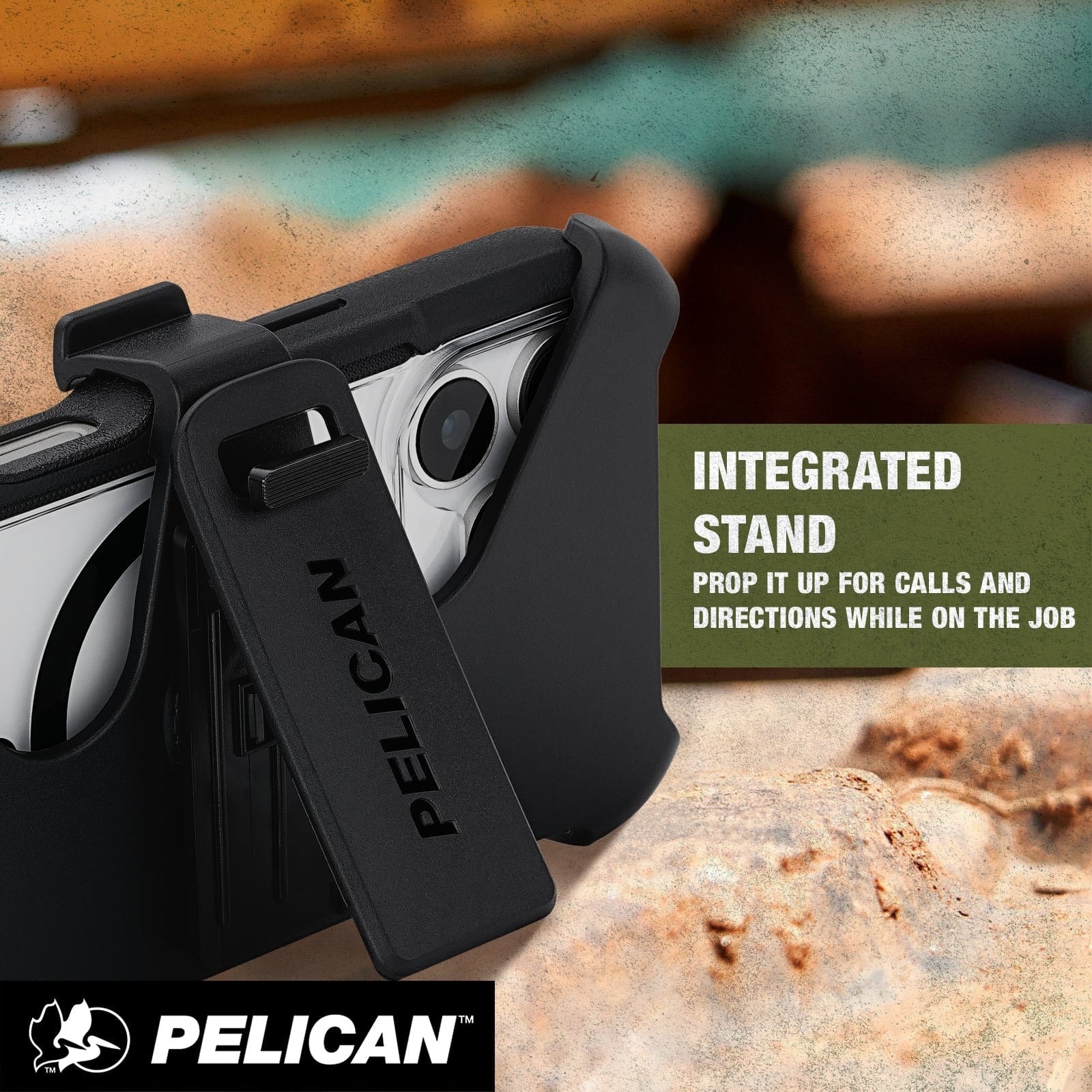 Pelican Voyager MagSafe Case with Holster for iPhone 17 Pro 6.3 - Black/Clear - Image 2