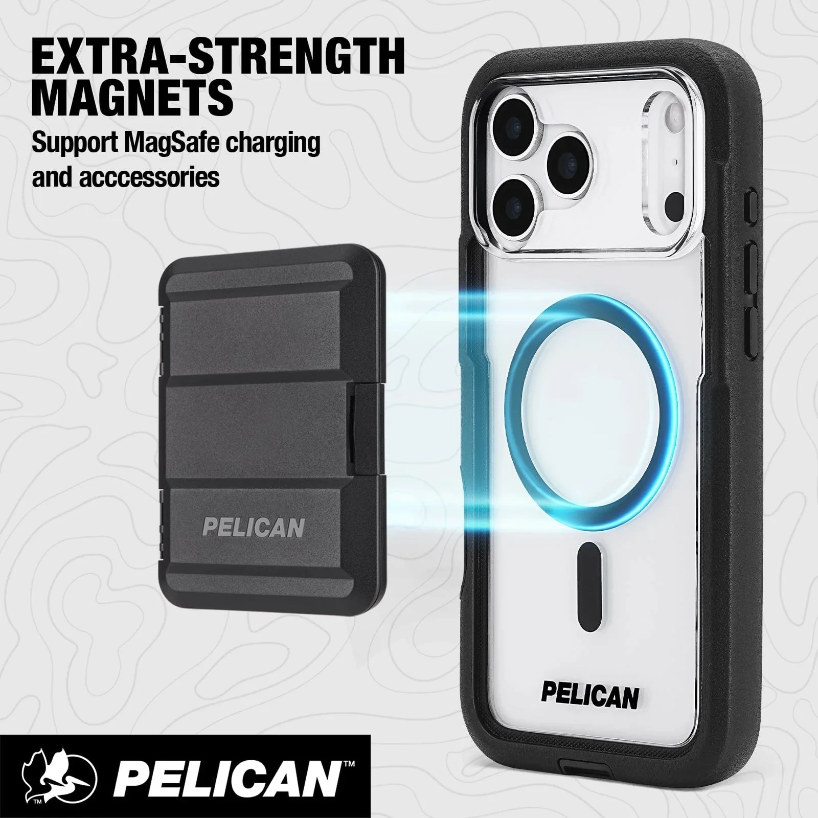 Pelican Voyager MagSafe Case with Holster for iPhone 17 Pro 6.3 - Black/Clear - Image 7