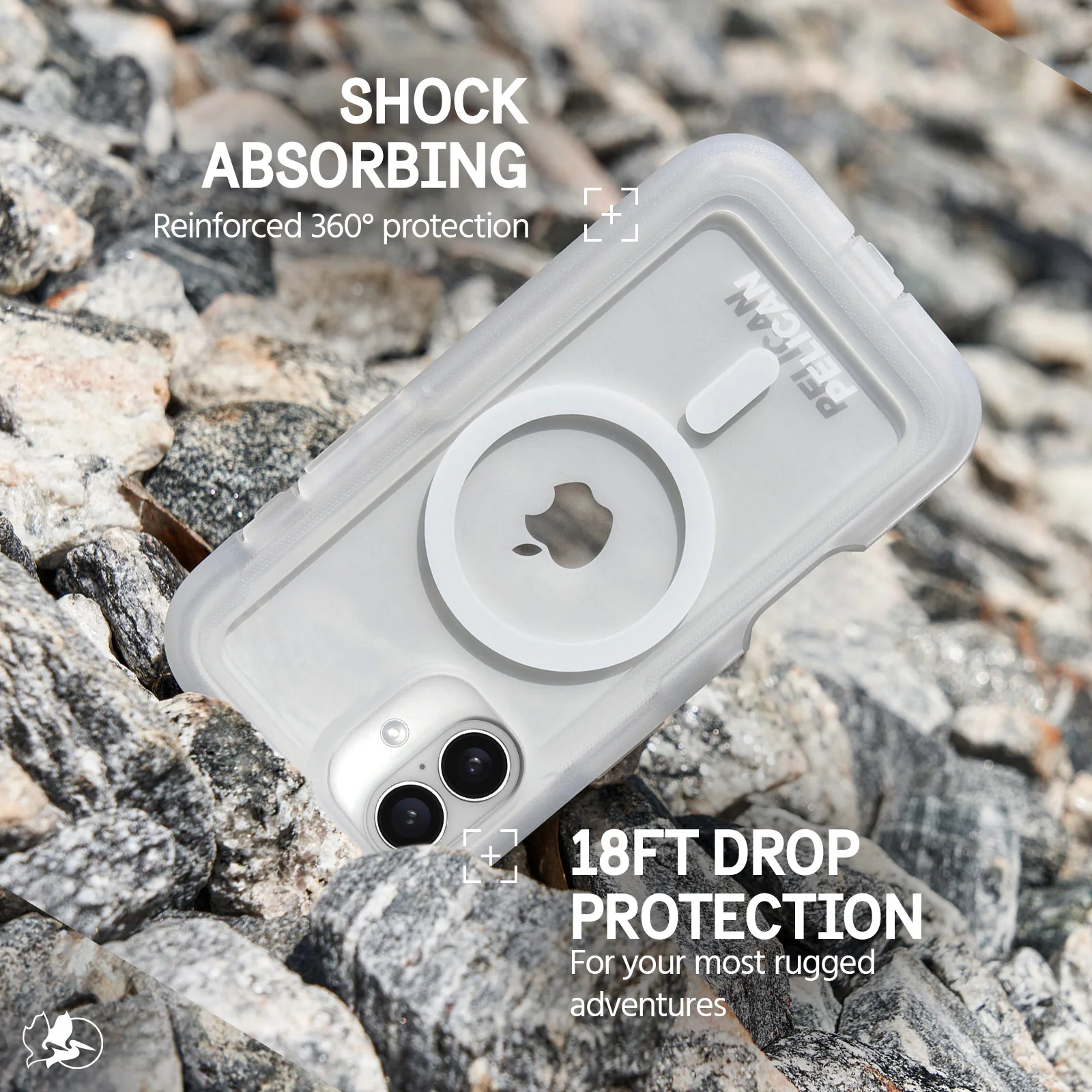 Pelican Voyager Magsafe Rugged Case & Belt Clip for iPhone 16 Plus - Clear - Image 4