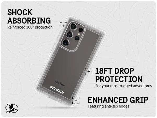 Pelican Voyager Rugged Clear Case Samsung S24 Ultra 6.8 inch - Clear - Image 10