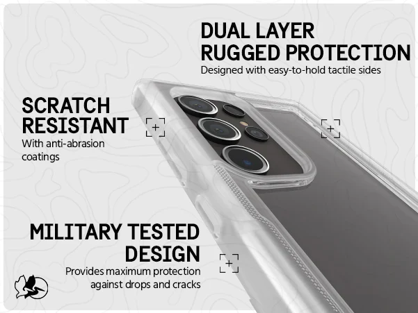 Pelican Voyager Rugged Clear Case Samsung S24 Ultra 6.8 inch - Clear - Image 2