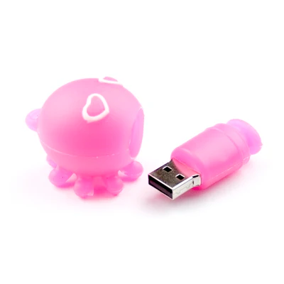 Pink Octopus Flash Thumb Drive USB 2 8GB - Image 3
