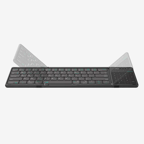 Portable Bluetooth Pocket Keyboard & Trackpad / Numpad Integration - Black - Image 3