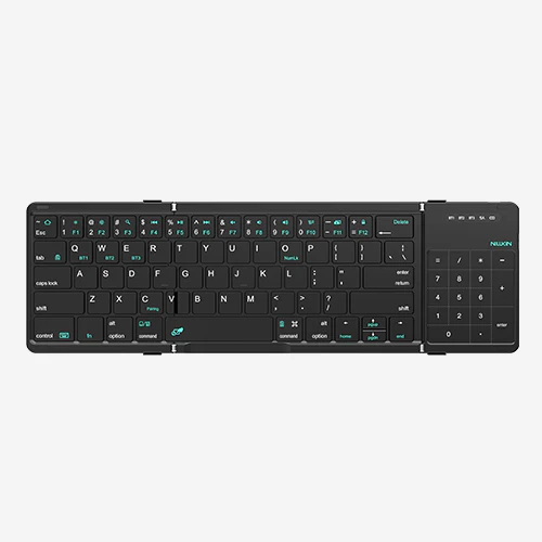 Portable Bluetooth Pocket Keyboard & Trackpad / Numpad Integration - Black - Image 6