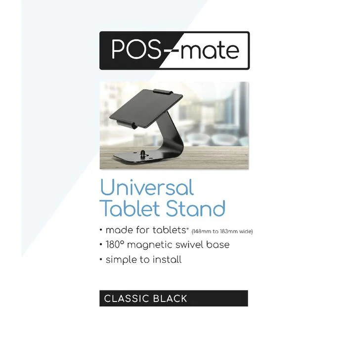 POS-Mate Universal Tablet & iPad POS mount - Black - Image 2