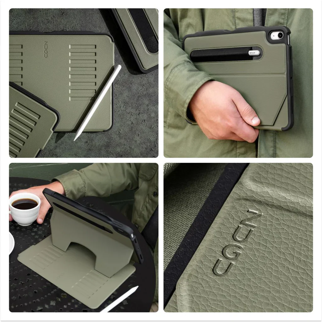 Zugu Case for iPad 10th / 11th Gen 10.9 - Olive Green - Image 4