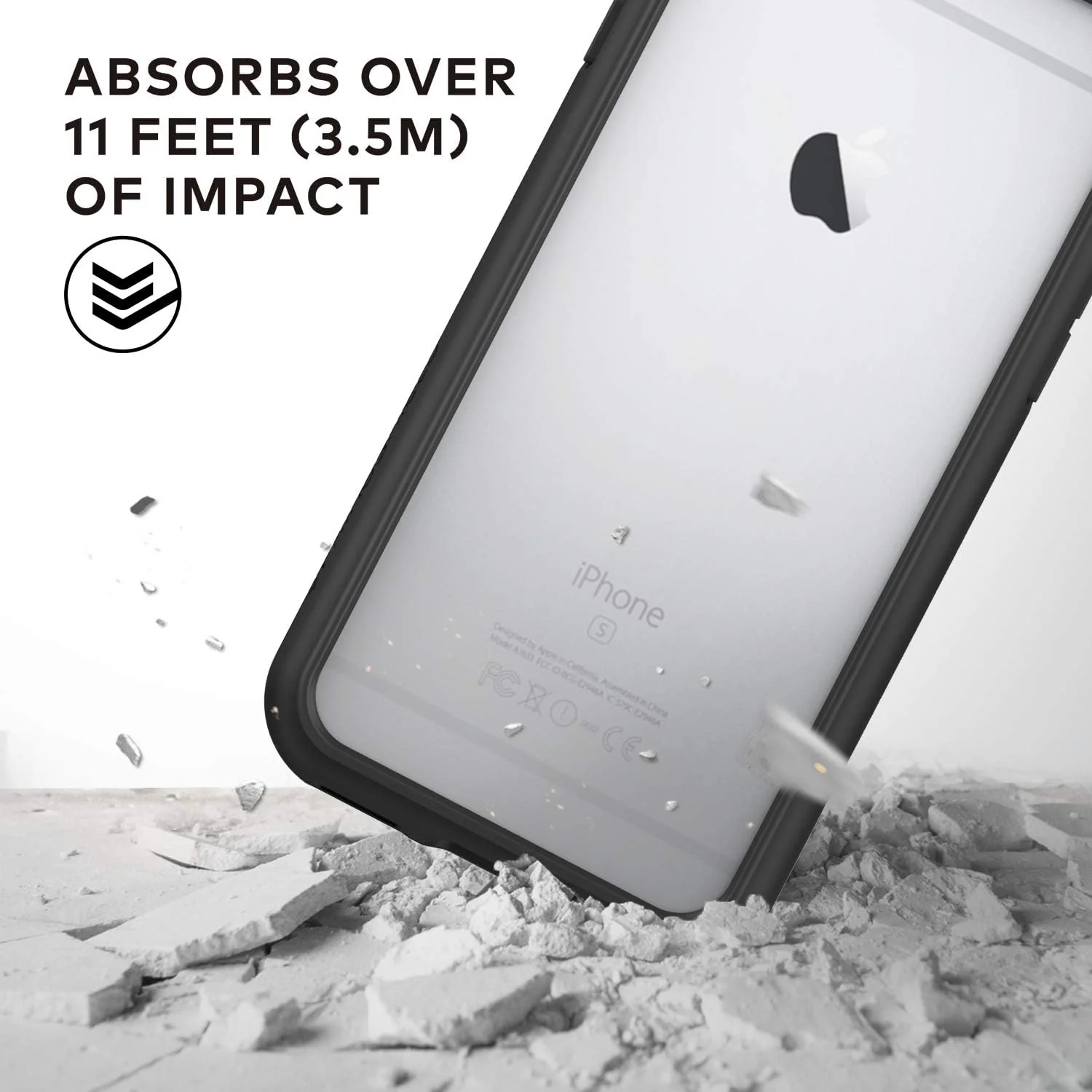 RhinoShield CrashGuard Bumper Case for iPhone 6 Plus / 6s Plus - Black - Image 2