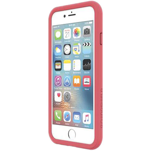 RhinoShield CrashGuard Bumper Case for iPhone 8 / 7 / SE 2020 / SE 2022 Coral Pink - FREE Screen Protector - Image 2