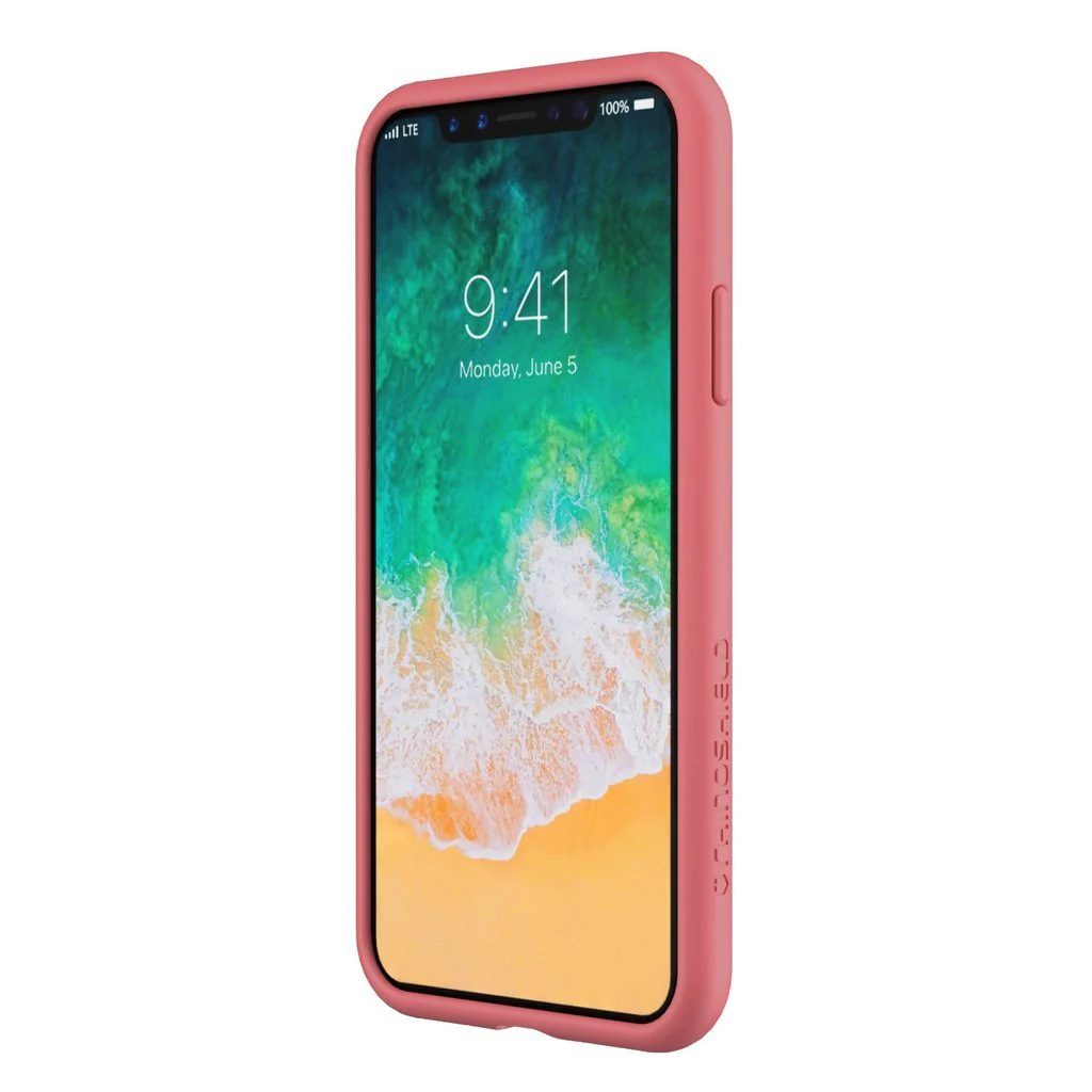 RhinoShield CrashGuard NX Customisable Protective Bumper Case for iPhone X - Coral Pink - Image 4