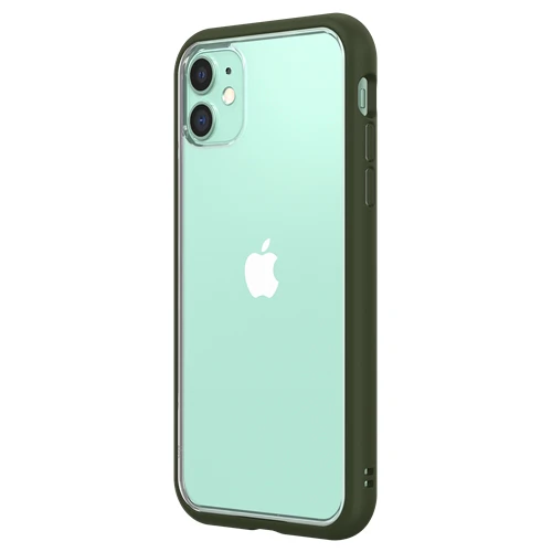 RhinoShield Mod NX Bumper Case & Clear Backplate iPhone 11 - Camo Green - Image 2