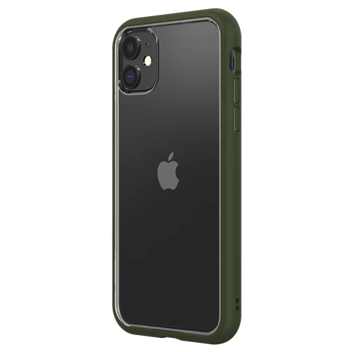 RhinoShield Mod NX Bumper Case & Clear Backplate iPhone 11 - Camo Green - Image 3