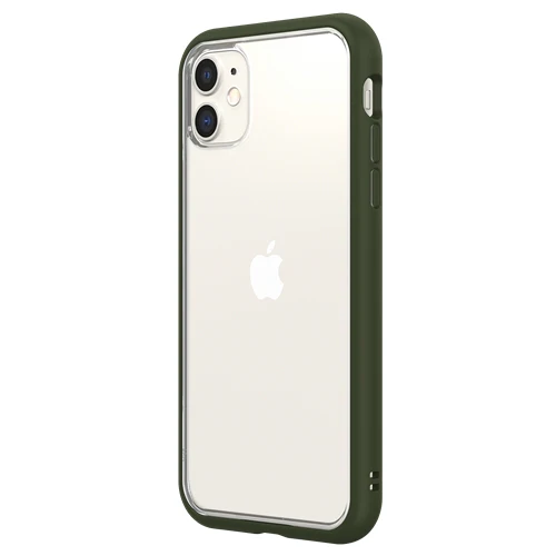 RhinoShield Mod NX Bumper Case & Clear Backplate iPhone 11 - Camo Green - Image 4