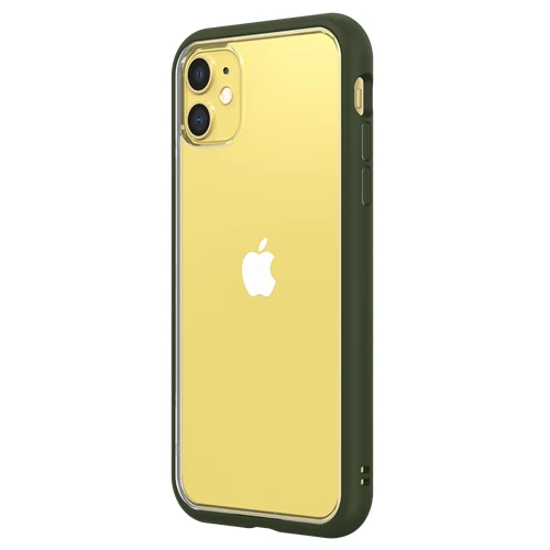 RhinoShield Mod NX Bumper Case & Clear Backplate iPhone 11 - Camo Green - Image 5