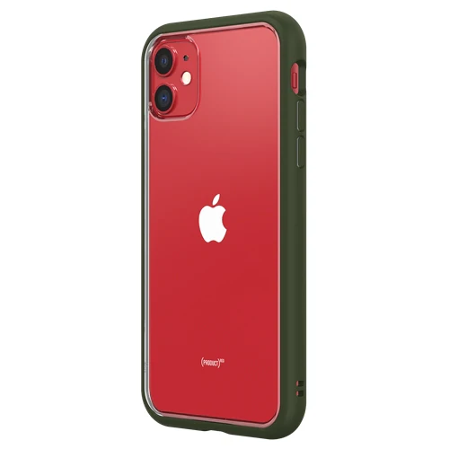 RhinoShield Mod NX Bumper Case & Clear Backplate iPhone 11 - Camo Green - Image 7