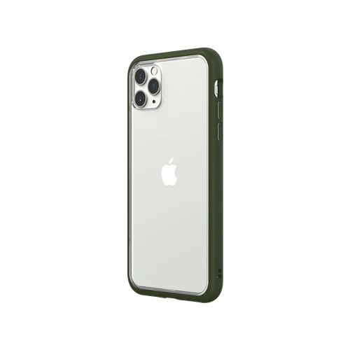 RhinoShield Mod NX Bumper Case & Clear Backplate iPhone 11 Pro Max - Camo Green - Image 3