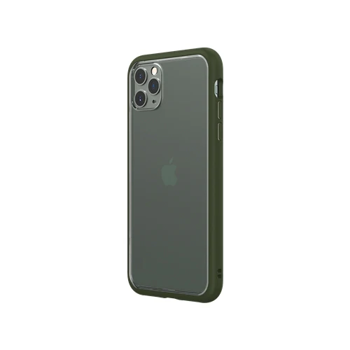 RhinoShield Mod NX Bumper Case & Clear Backplate iPhone 11 Pro Max - Camo Green - Image 4