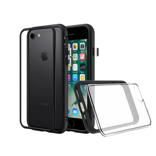 RhinoShield Mod NX Bumper Case & Clear Backplate iPhone 8 / 7 / SE 2020 - Black - Image 5