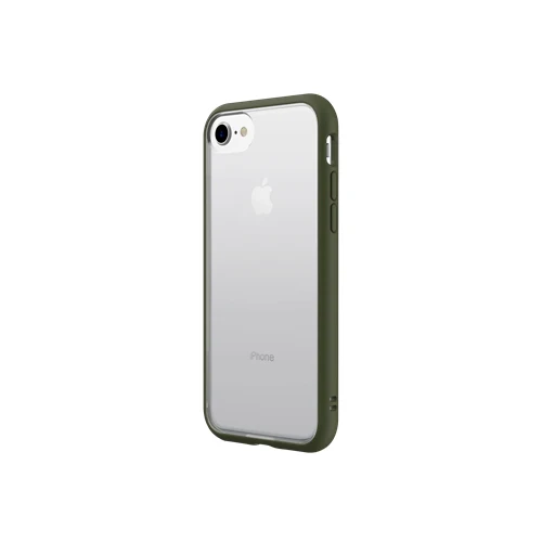 RhinoShield Mod NX Bumper Case & Clear Backplate iPhone 8 / 7 / SE 2020 - Camo Green - Image 2
