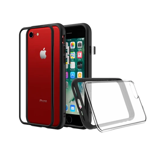 RhinoShield Mod NX Bumper Case & Clear Backplate iPhone 8 / 7 / SE 2020 - Camo Green - Image 4
