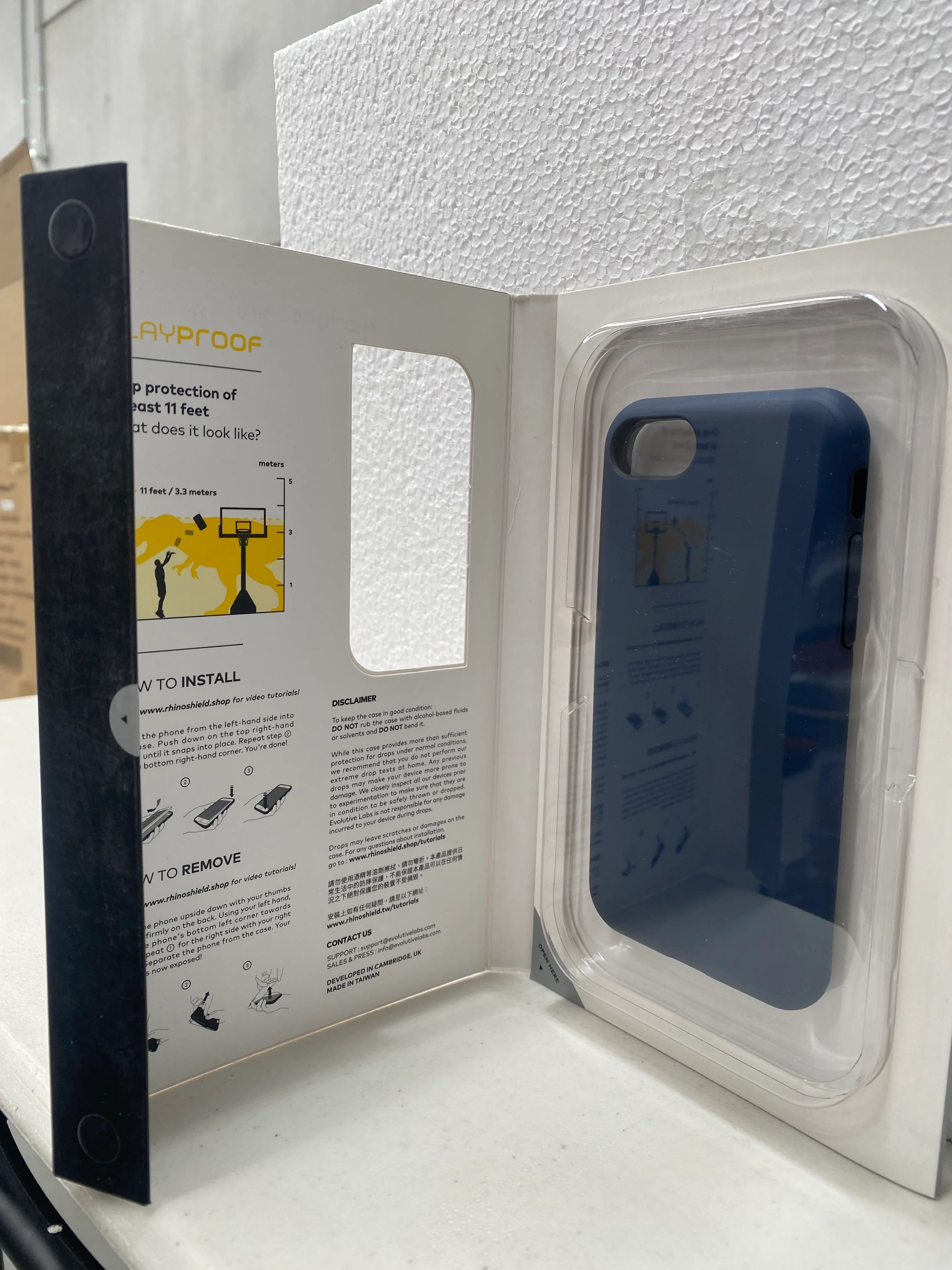 RhinoShield PlayProof Case for iPhone 8 / 7 / SE 2020 / SE 2022 in Blue - BONUS Screen Protector - Image 2