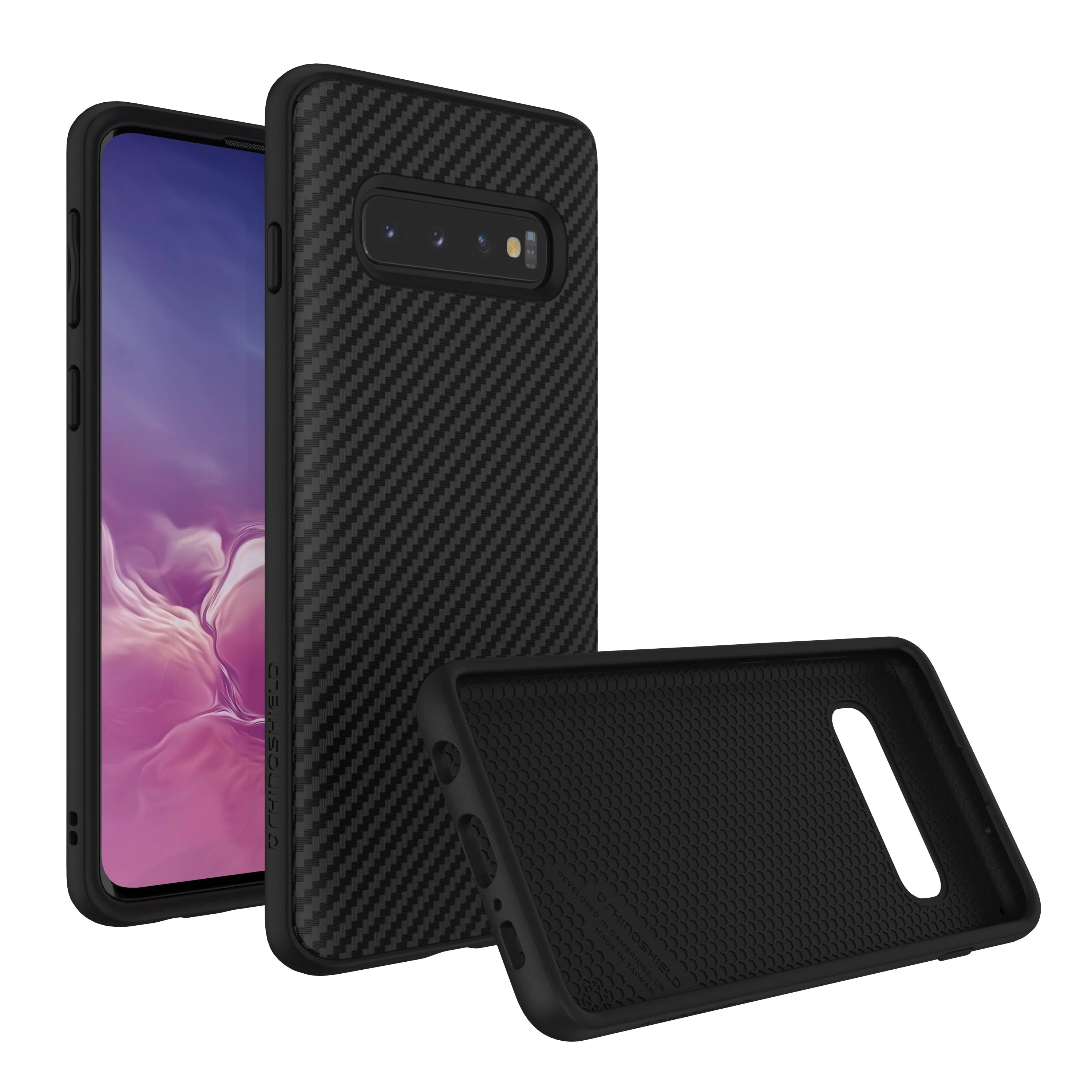 RhinoShield SolidSuit Carbon Finish Protective Case For Samsung Galaxy S10 - Image 3
