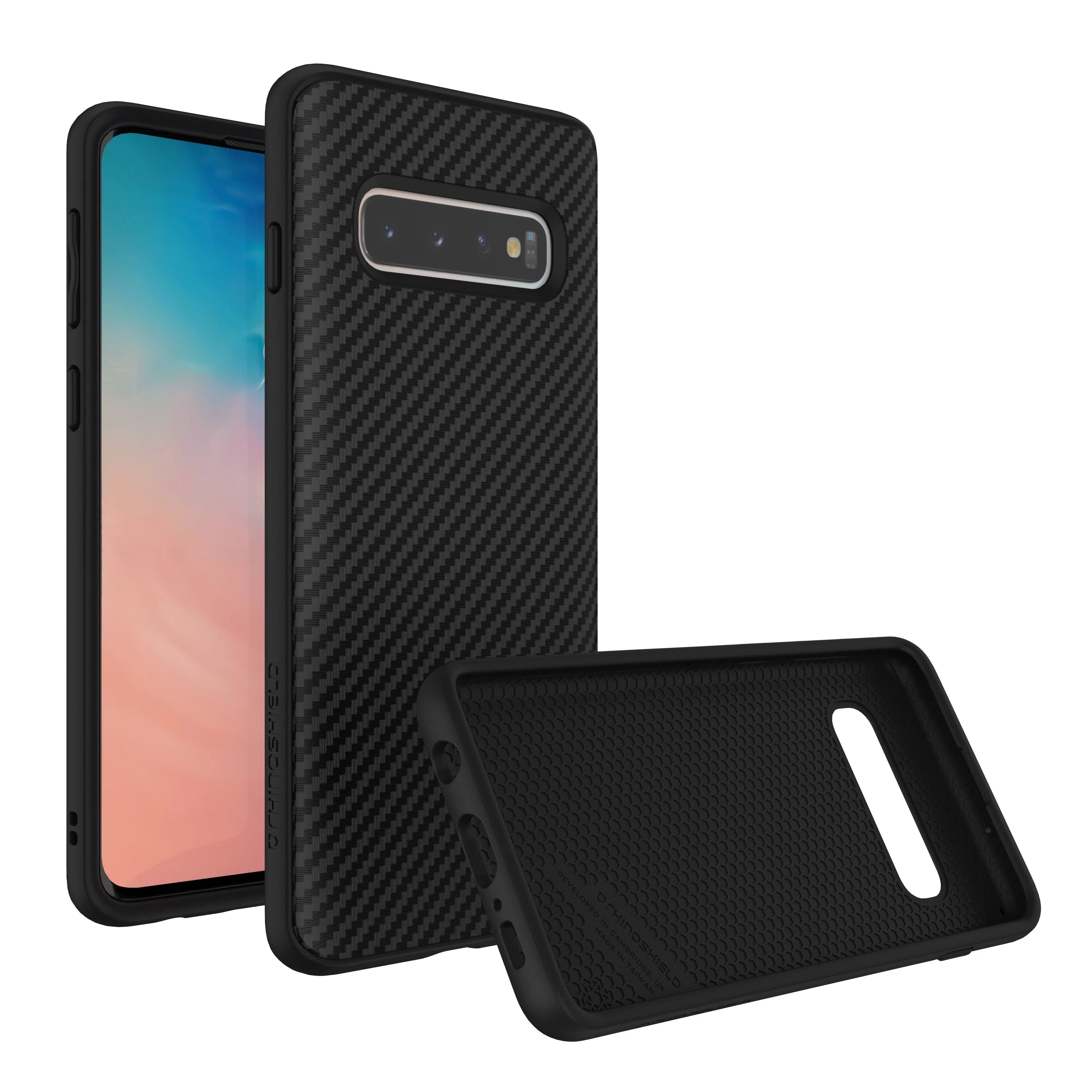 RhinoShield SolidSuit Carbon Finish Protective Case For Samsung Galaxy S10 - Image 4